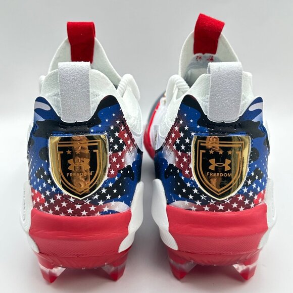 MenUnder Armour Harper 9 Pro TPU USA Multi Sz Molded Baseball Cleats 3027439-100 - Picture 4 of 12